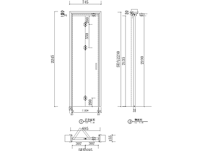 综合门节点 折叠门节点 极简折叠门 现代折叠门 别墅折叠门 施工图