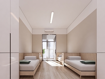 现代极简其他公共空间 员工宿舍 宿舍