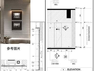 墙面节点 室内墙面 硬包墙面 墙面节点图 施工图