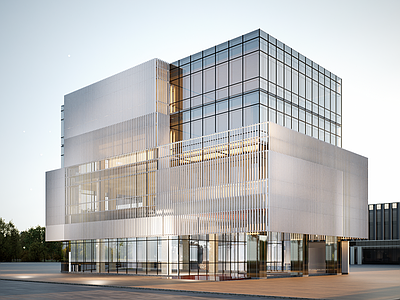 现代厂房 现代产业园 现代工业厂房 产业园办公楼 工业上楼厂房 现代简约办公楼