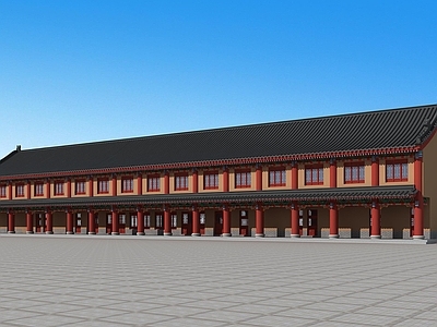 中式古建 古建 中式 二层