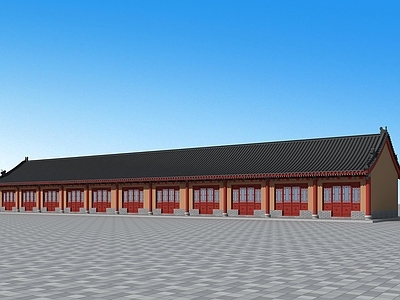 中式古建 古建 中式 一层
