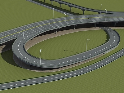 现代其他景观小品 现代 立交桥