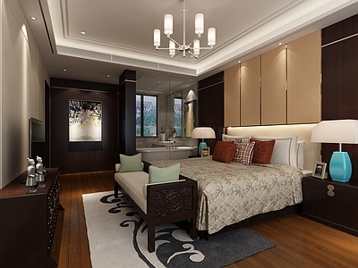 新中式酒店客房 1204客房3