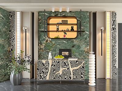 现代玄关 现代玄关 端景 入户门厅 玄关柜