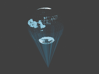 现代科技展厅 全息投影 全息地球动画