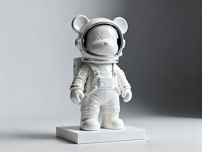 现代雕塑 时尚美陈 网红打卡 熊摆件 AIGC 玻璃钢雕塑