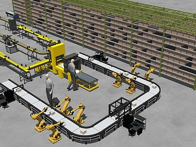 工业厂房 厂房生产流水线 生产线设备组合 自动化生产流水线
