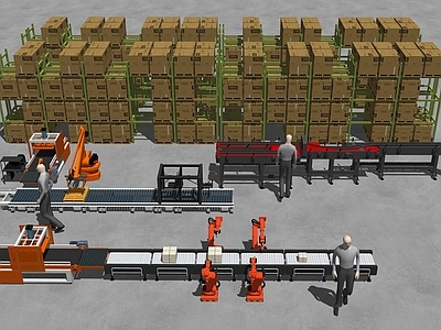 工业厂房 厂房生产流水线 生产线设备组合 自动化生产流水线