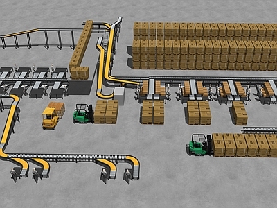 工业厂房 自动化生产流水线 生产线设备组合 厂房生产流水线