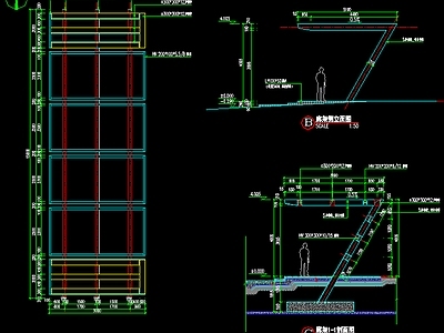 现代新中式廊架 钢结构廊架结构图 单臂钢结构廊架 施工图