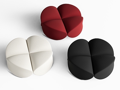 现代沙发凳 异形沙发 懒人沙发 孟也 花瓣沙发