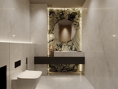 现代轻奢卫生间 干区卫生间