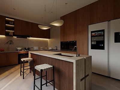 日式中古封闭式厨房 岛台厨房