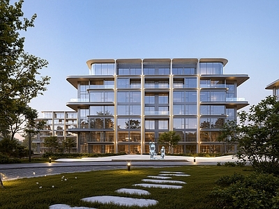 现代简约多层住宅 现代风格四代宅 现代风格洋房 多层住宅 海派住宅 海派洋房