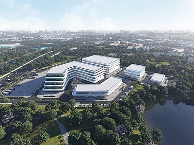 现代产业园办公楼 产业园 办公楼 研发中心 厂房