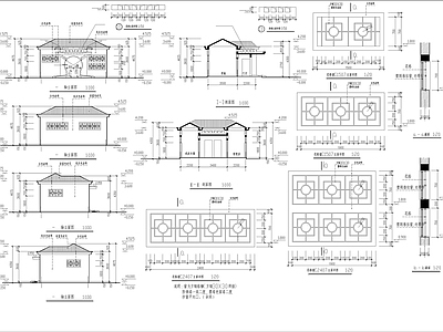 现代公厕 中式公共卫生间建 施工图