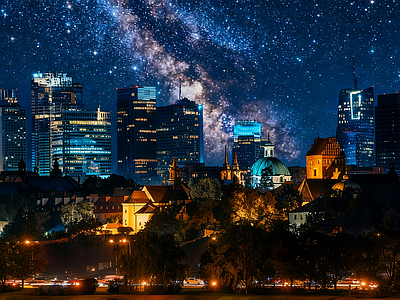 现代天空HDR 宇宙星空HDR 夜景HDR
