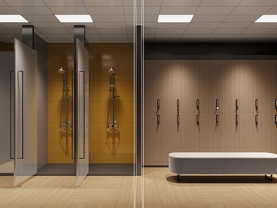 现代极简更衣室 现代淋浴间 现代更衣室 淋浴间更衣室 淋浴 更衣室