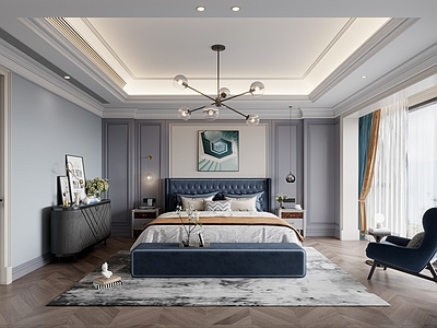 欧式轻奢家居卧室 欧式轻奢卧室 主卧 次卧