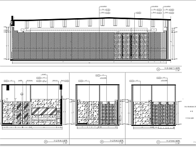 现代开放办公室 世贸大厦 办公装修 施工图