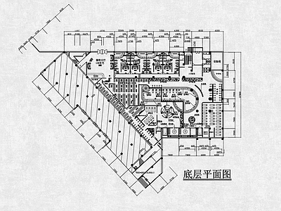 现代会所 按摩养生会所 养生会所平面图 平面方案布置图 施工图