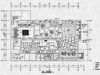 现代洗浴中心 洗浴中 施工图