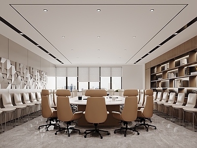 现代原木会议室 办公会议室 培训会议室