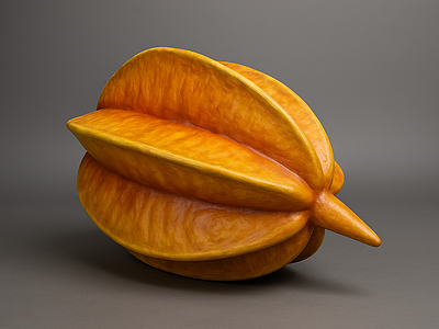 水果蔬菜 杨桃 雕塑 美陈 AIGC 水果雕塑