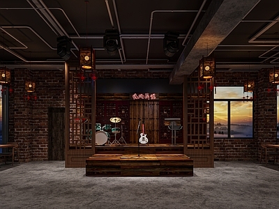 复古工业酒吧 民谣酒吧 年代酒吧