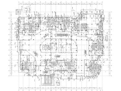 现代简约商业综合体 商场裙楼 商场综合体 施工图