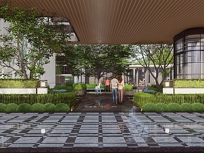 简约复古售楼处建筑 上海中海领邸玖序 中海售楼处最终版 住宅售楼处建筑 上海豪宅售楼处 豪宅售楼处建筑