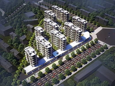 现代高层住宅 第四代住宅 洋房 住宅小区