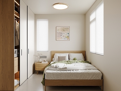 奶油原木家居卧室 奶油原木风卧室