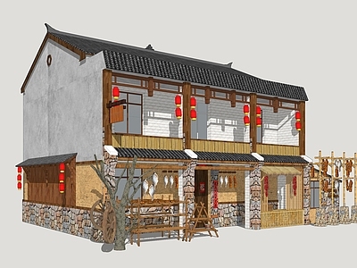 新中式乡村民房 农家乐 乡村农家乐 乡村民房建筑 乡村自建房 乡村建筑改造