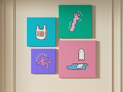 现代简约挂画 女孩房挂画 客厅挂画