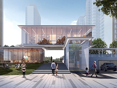 现代门卫室建筑 绿系top设计 建 施工图
