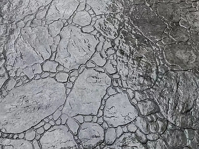 现代新中式路面 压模混凝土 路面