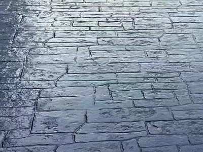 现代新中式路面 公路 压模混凝土