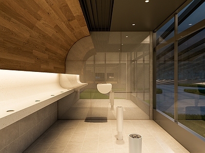 现代其他公共空间 吸烟室