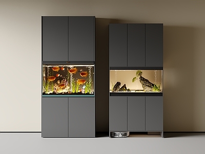 现代简约鱼缸 水族箱