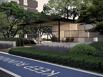 现代新中式廊架 景墙廊架 背景墙 悬挑廊架