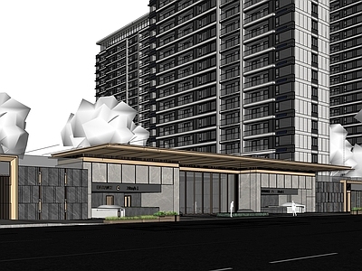 现代小区建筑 现代住宅小区建筑