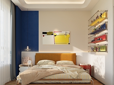 意式极简通用儿童房 包豪斯儿童房 多巴胺儿童房