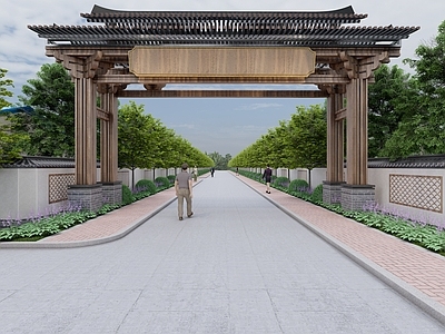 新中式中式牌坊牌楼 新中式牌楼牌坊 中式牌楼牌坊