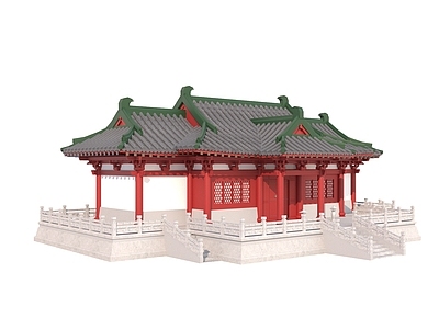 现代古建 仿古建筑 宫殿 大殿
