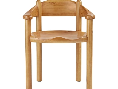 侘寂原木餐椅 木椅 书椅 单椅 餐椅