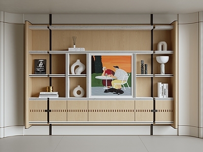 极简书柜 书房书柜 客厅书柜 开放书柜 办公室书柜 儿童房书柜