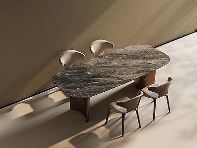 现代轻奢餐桌椅 长桌 圆餐桌椅