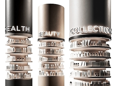 货架 展示架 商场展示柜 化妆品货架 护肤品